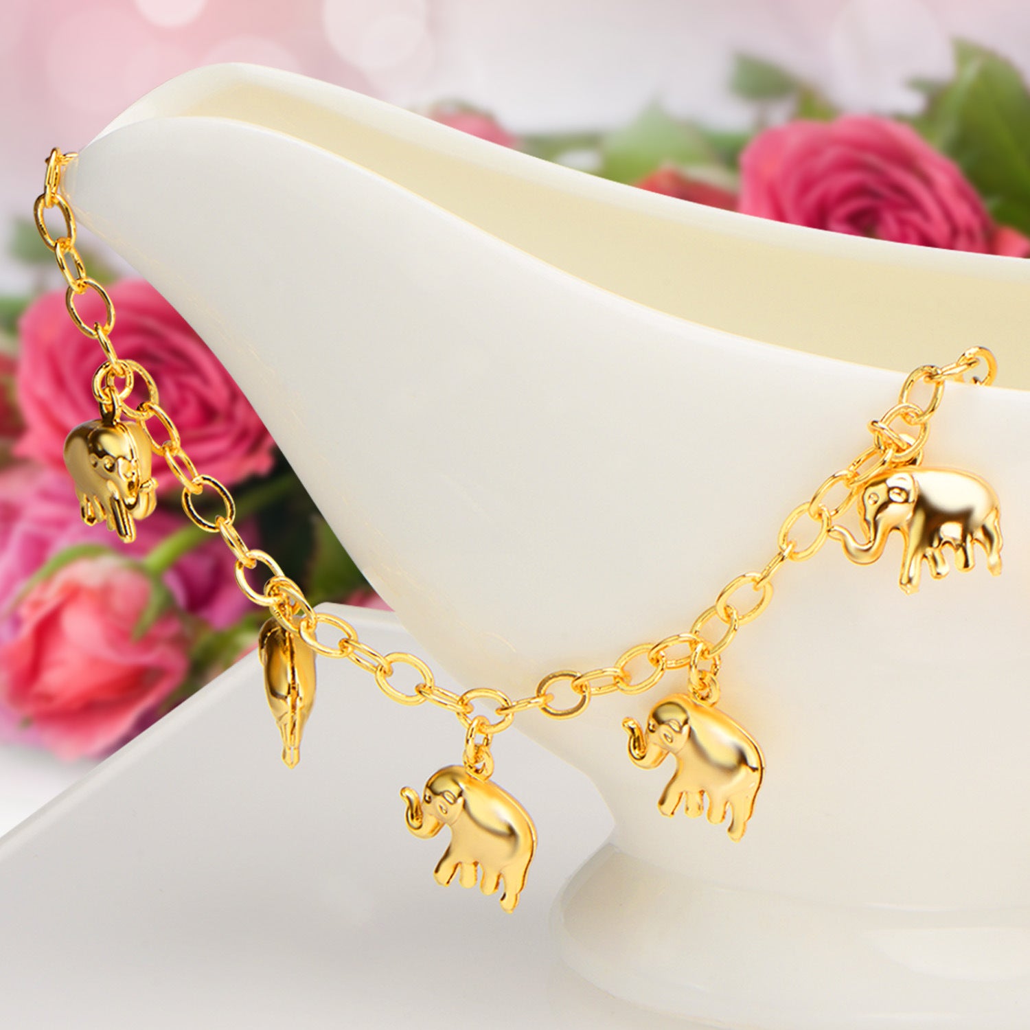 Sapphire Shine Anklet