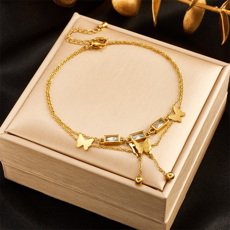 Blush Anklet