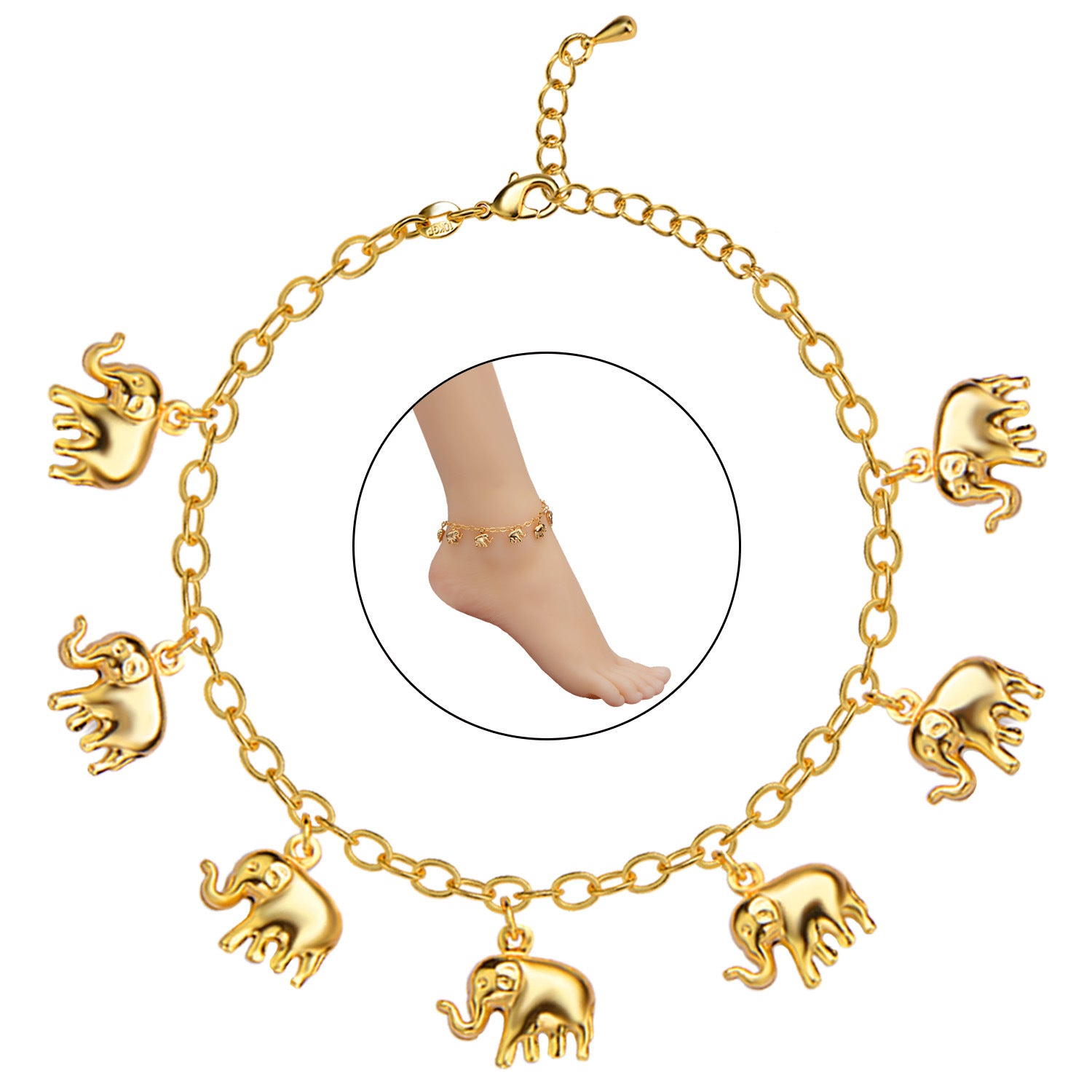 Sapphire Shine Anklet