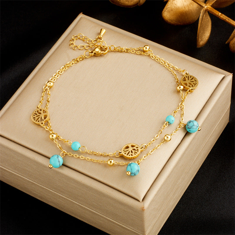 Blush Anklet